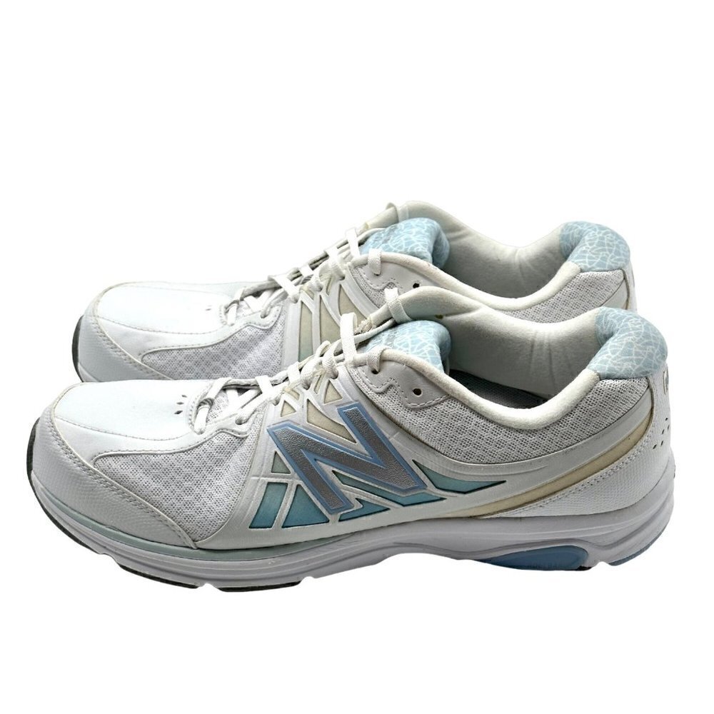 New Balance 847 v2 White & Blue  Walking Shoes Women’s Size 13 B